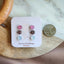 Mini Druzy Studs (Neopolitan Trio)