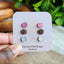 Mini Druzy Studs (Neopolitan Trio)
