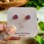 Mini Druzy Studs (Fushia)
