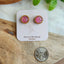 Druzy Studs (Hot Pink)