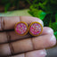 Druzy Studs (Hot Pink)